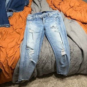 Women’s buckle black jeans